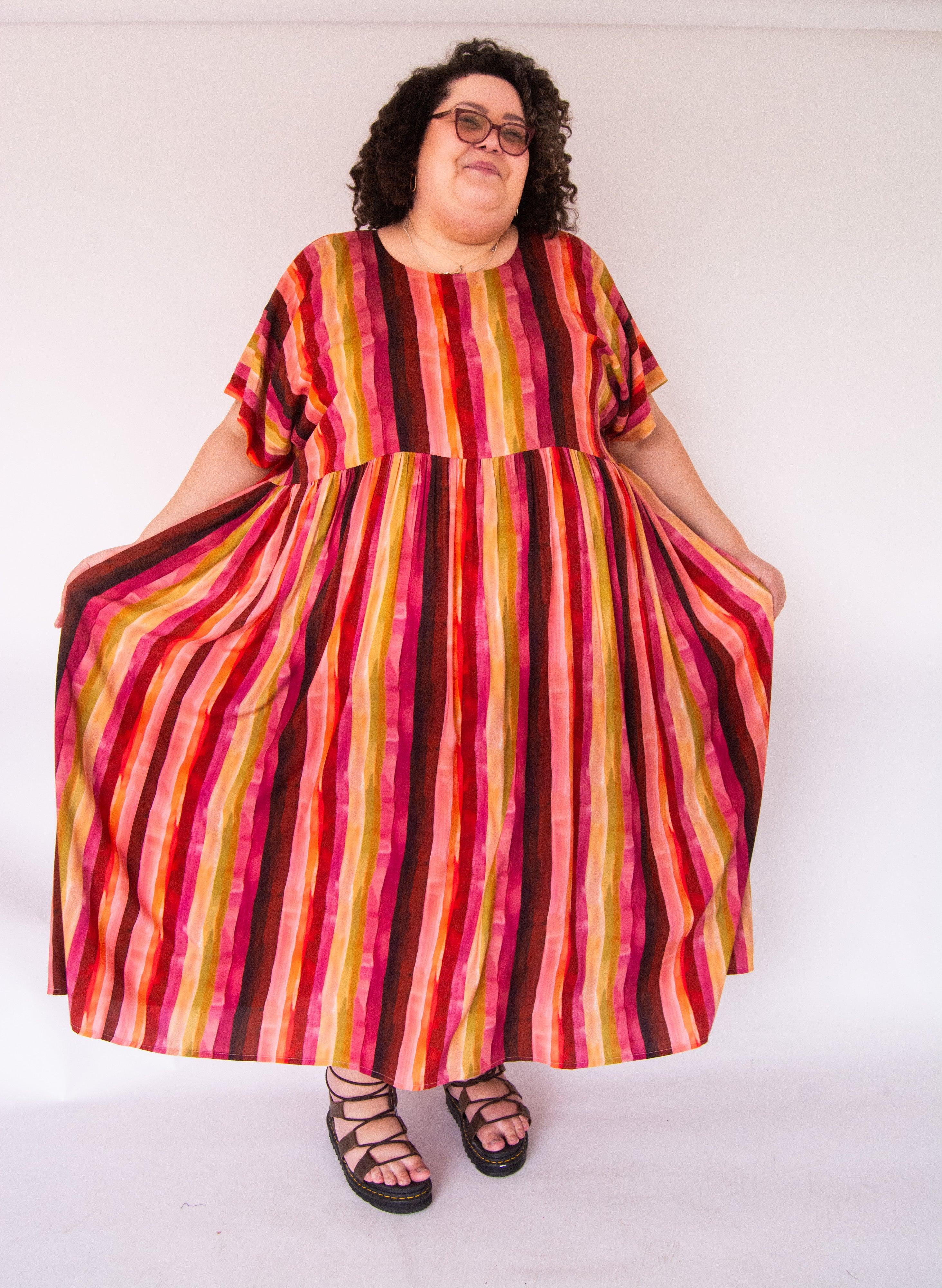 The Everything Dress in Sunset Stripe - House of Flint