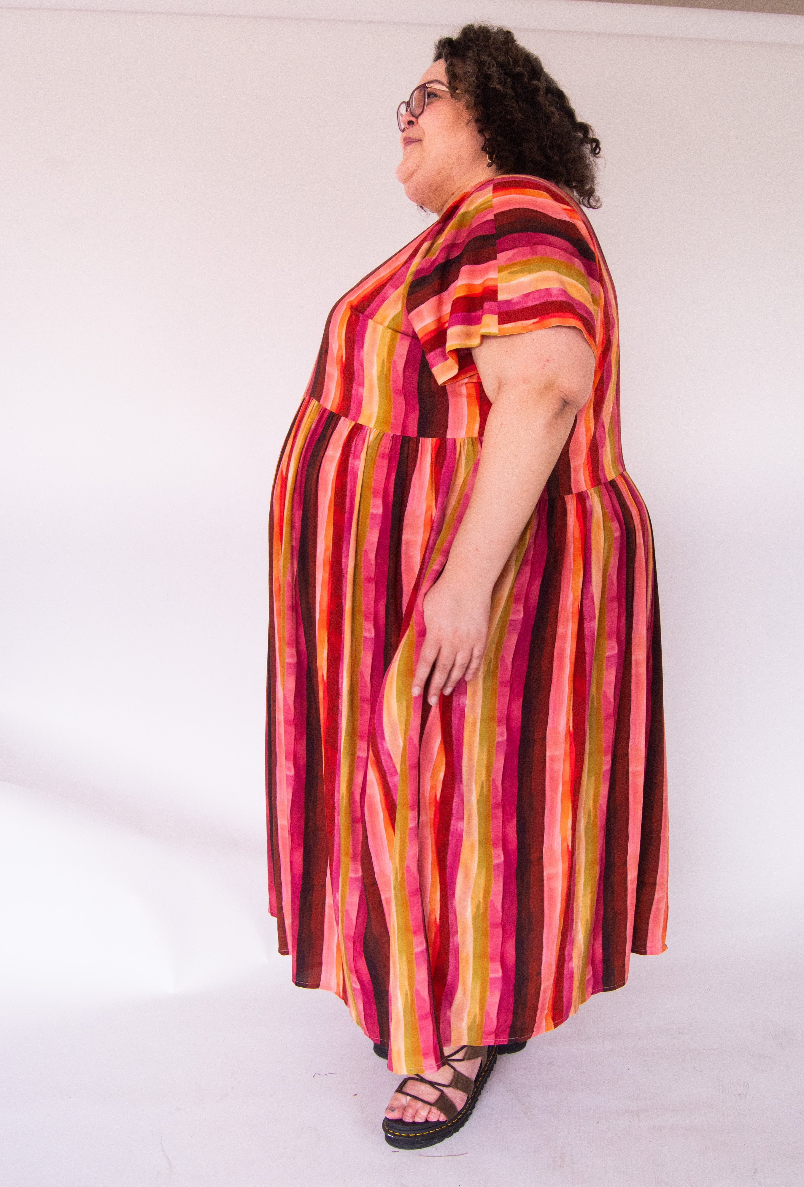 The Everything Dress in Sunset Stripe - House of Flint