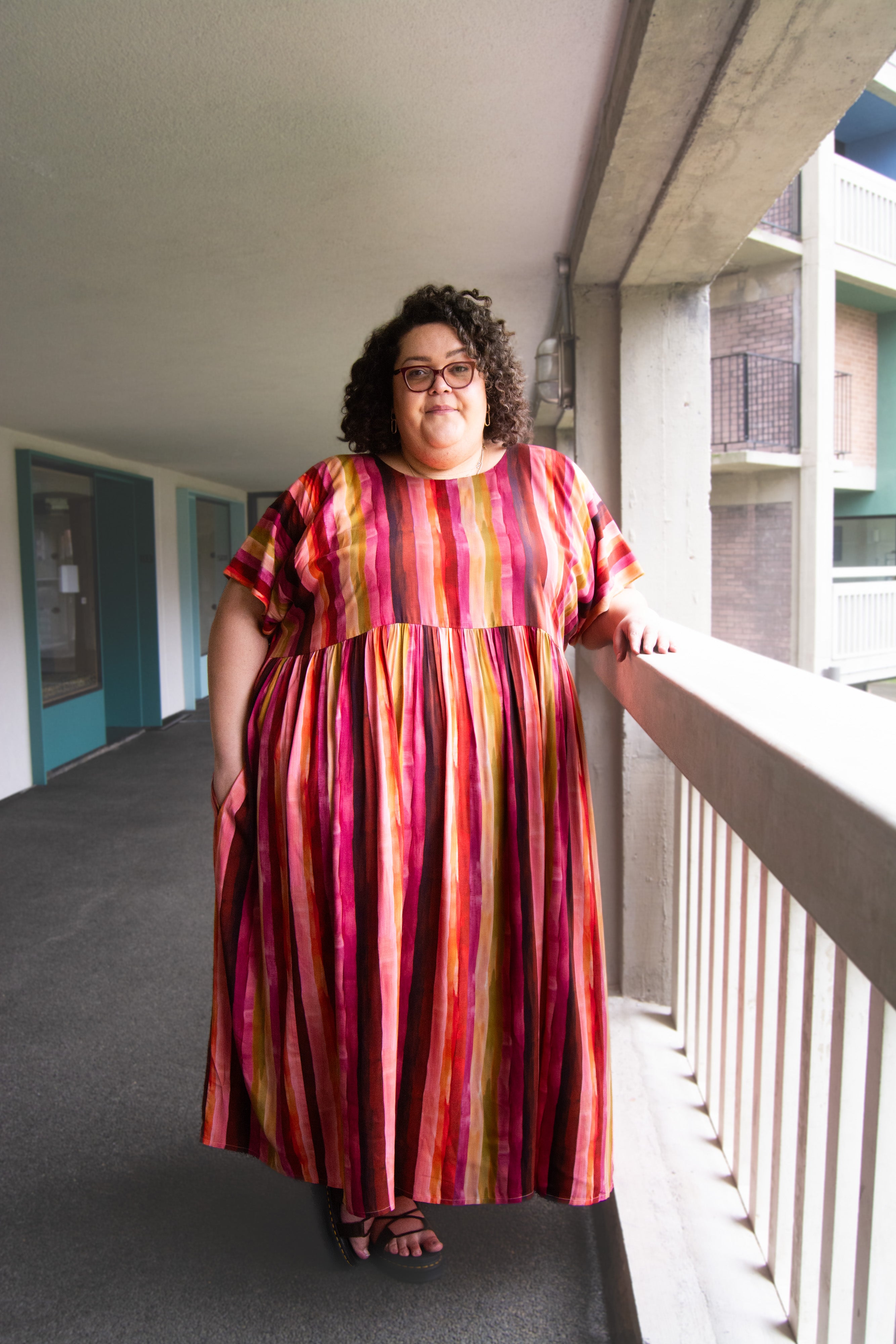 The Everything Dress in Sunset Stripe - House of Flint