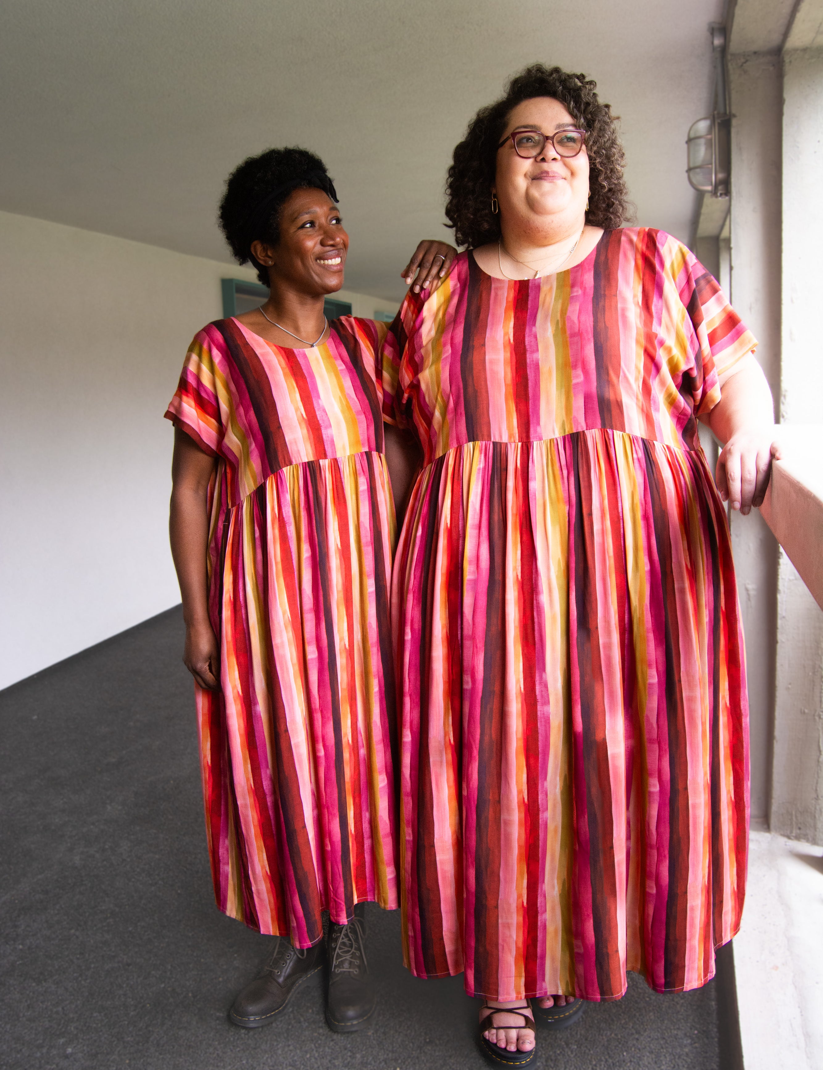 The Everything Dress in Sunset Stripe - House of Flint