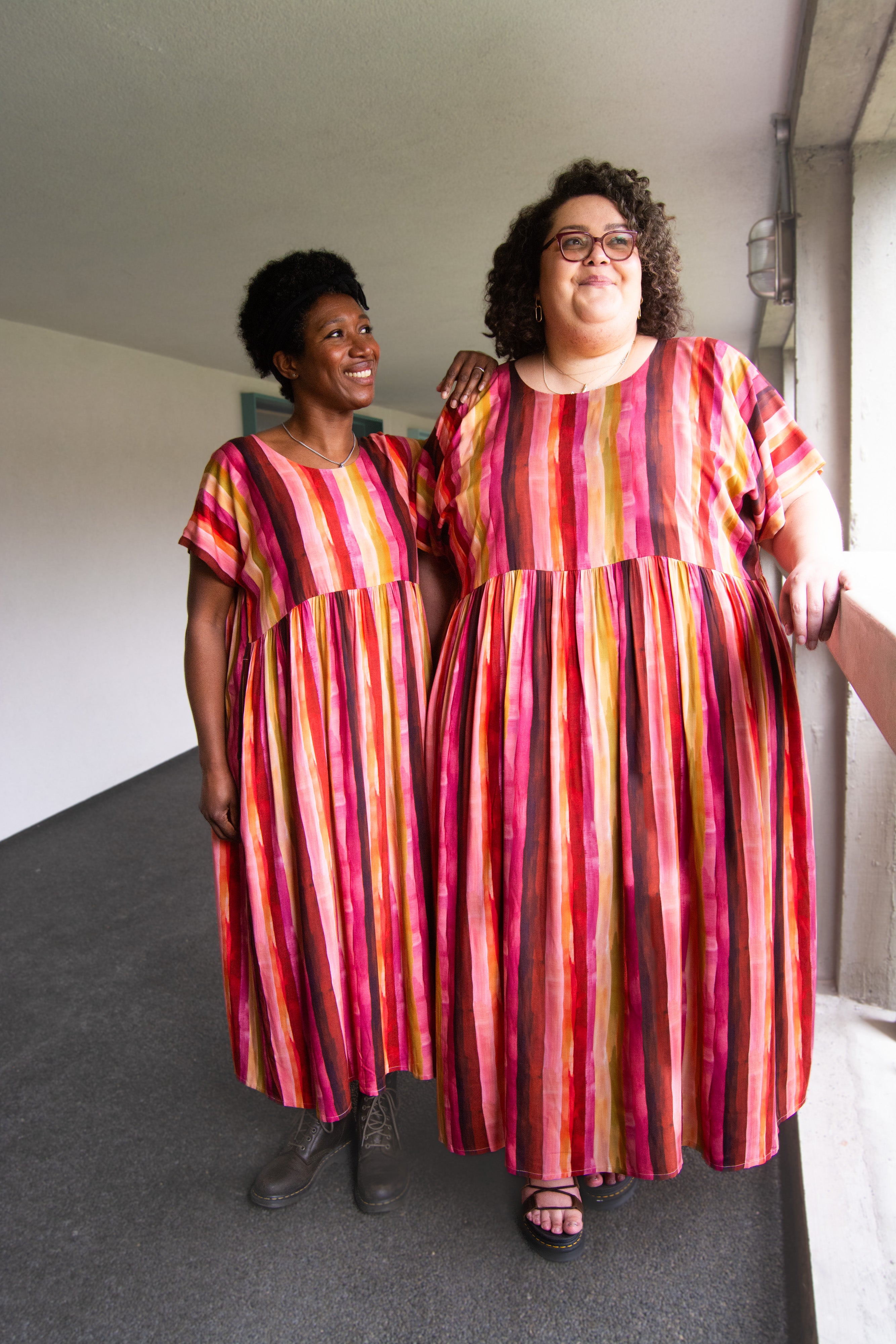 The Everything Dress in Sunset Stripe - House of Flint