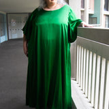 The Joan Dress in Emerald Satin - pre-order - House of Flint