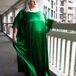 The Joan Dress in Emerald Satin - pre-order - House of Flint