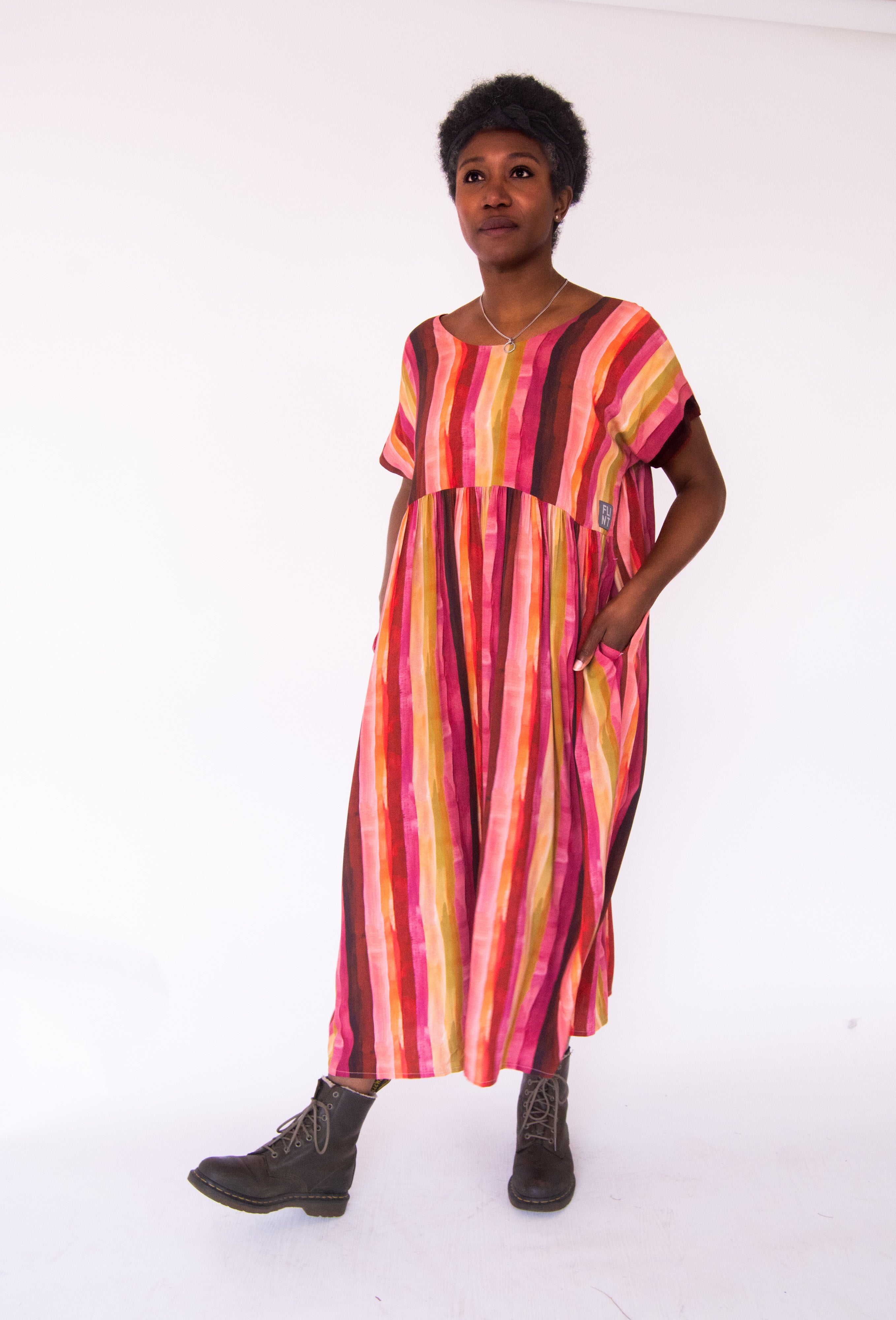 The Everything Dress in Sunset Stripe - House of Flint