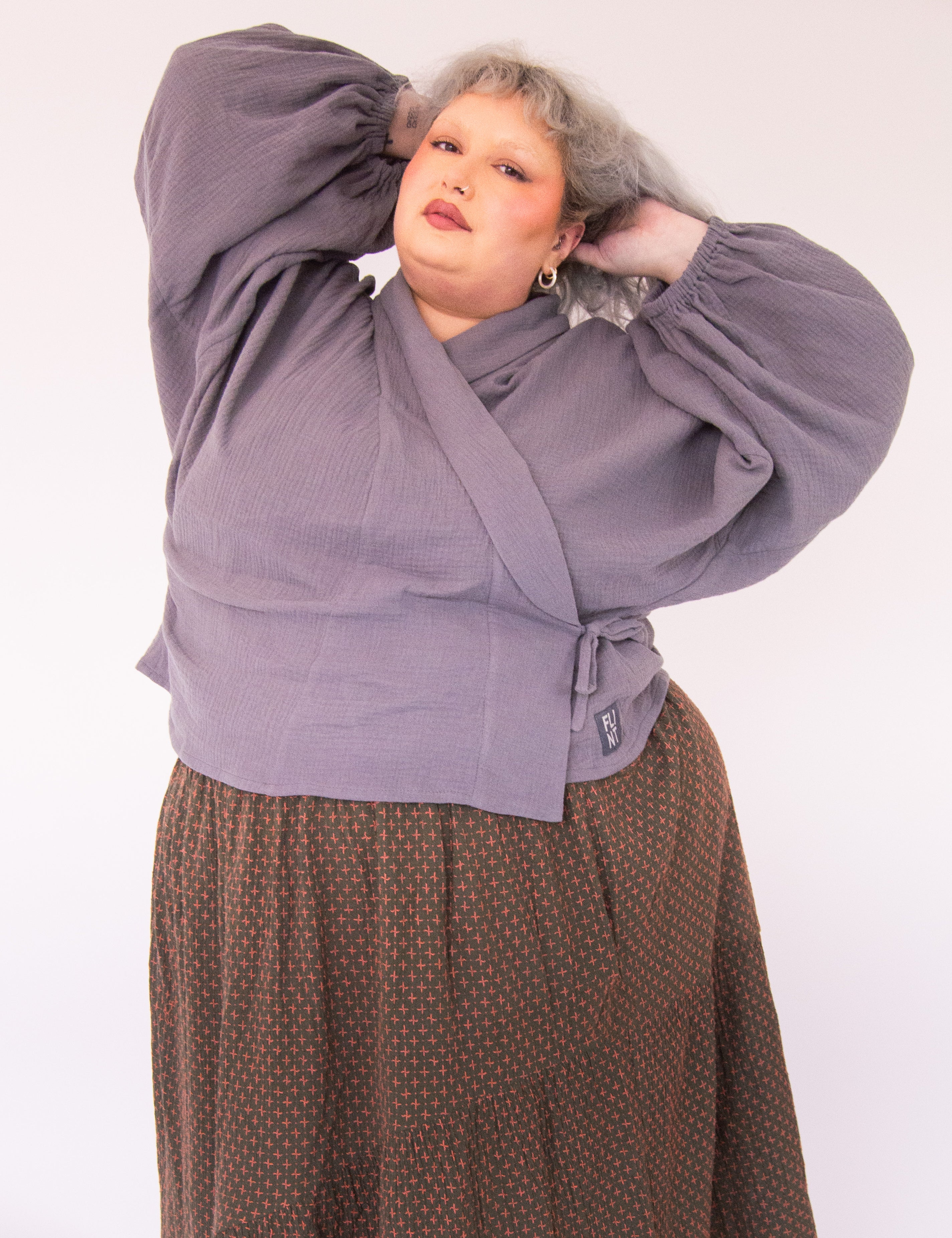 The Solstice Shirt in Mushroom double gauze - House of Flint