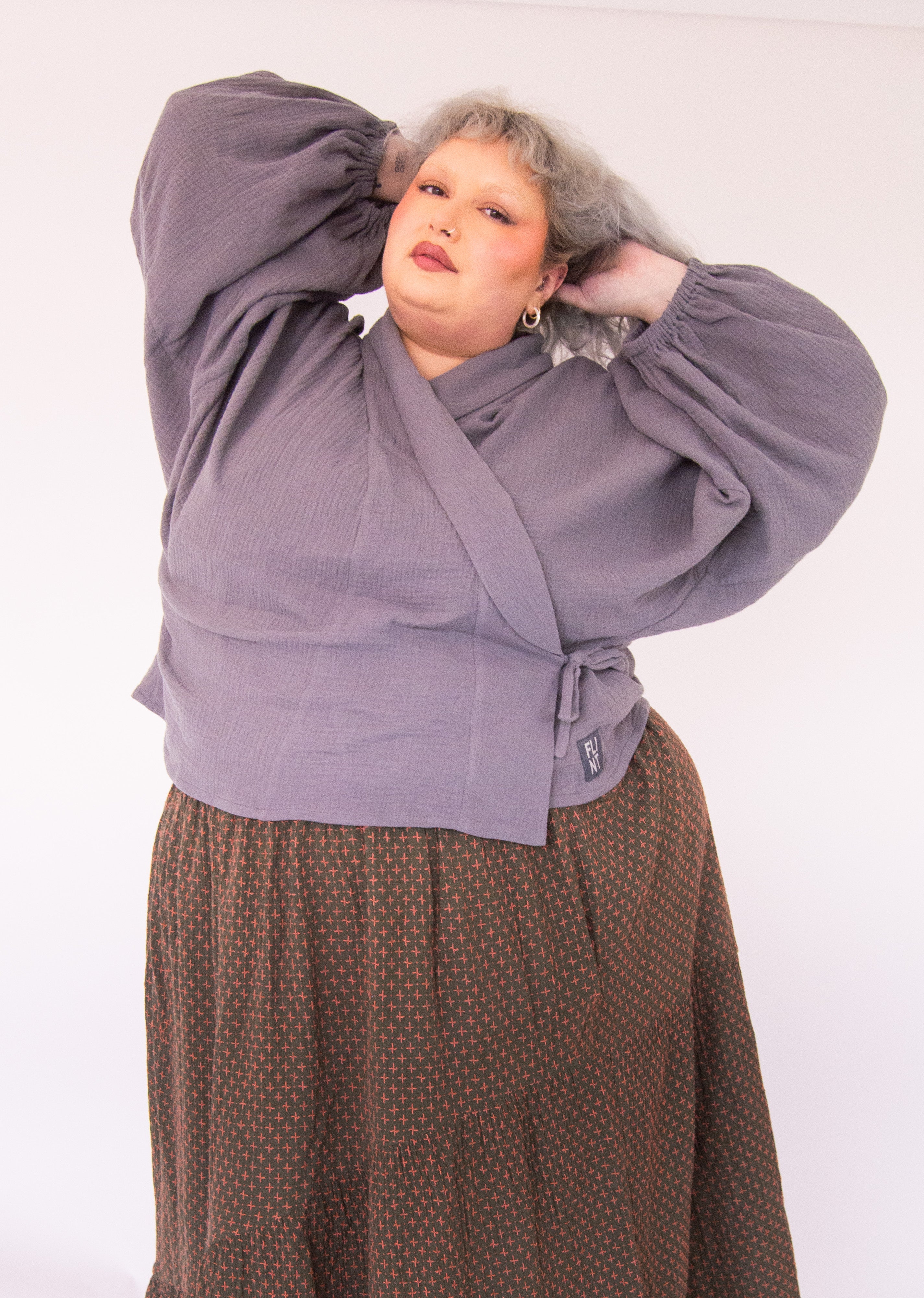 The Solstice Shirt in Mushroom double gauze - House of Flint