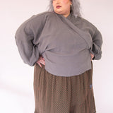 The Solstice Shirt in Mushroom double gauze
