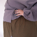 The Gathered Skirt in Pink Stitch Cotton - House of Flint