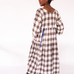 The Double Take Dress in Brushed Cotton Check - House of Flint