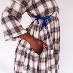 The Double Take Dress in Brushed Cotton Check - House of Flint