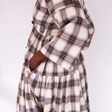 The Double Take Dress in Brushed Cotton Check - House of Flint