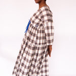 The Double Take Dress in Brushed Cotton Check - House of Flint