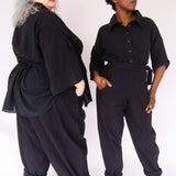 The Good Life Shirt in Black Cotton - ships early April - House of Flint