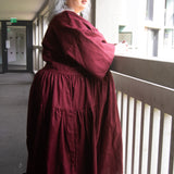 The Double Take Dress in Berry Linen - House of Flint