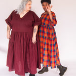 The Double Take Dress in Brushed Cotton Check - House of Flint