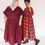 The Double Take Dress in Brushed Cotton Check - House of Flint