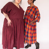 The Double Take Dress in Brushed Cotton Check - House of Flint