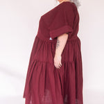 The Double Take Dress in Berry Linen - House of Flint