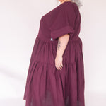 The Double Take Dress in Plum linen - House of Flint