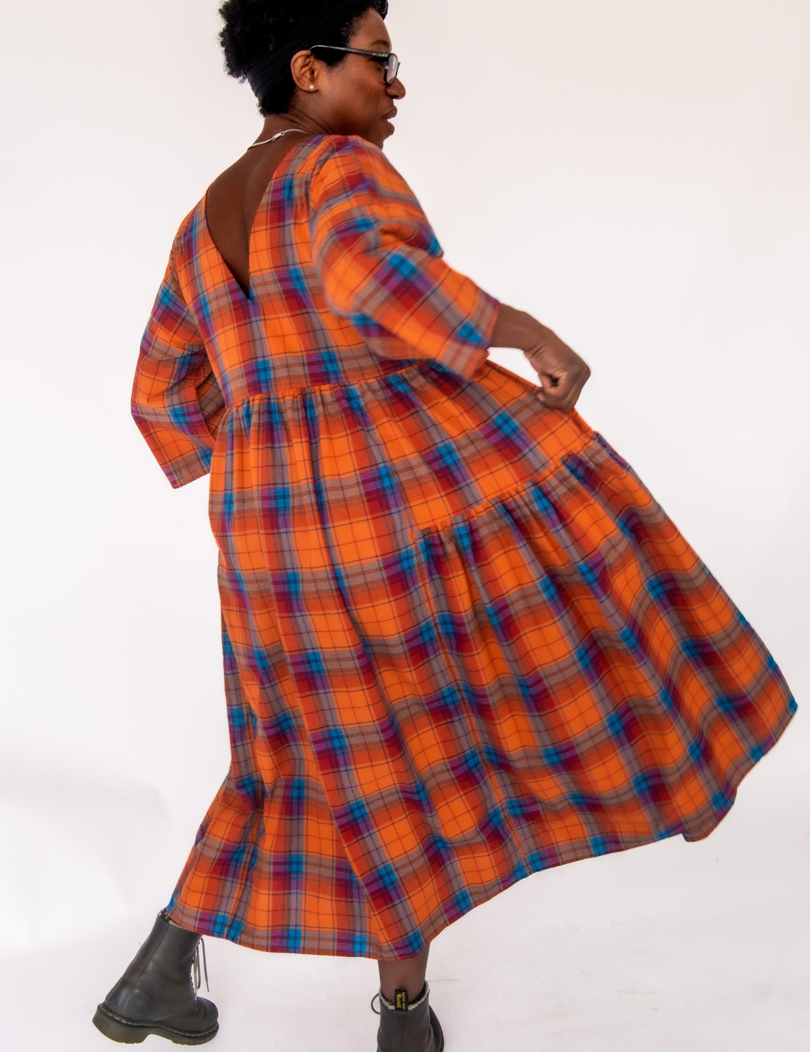 The Double Take Dress in Madras Cotton - pre-order - House of Flint