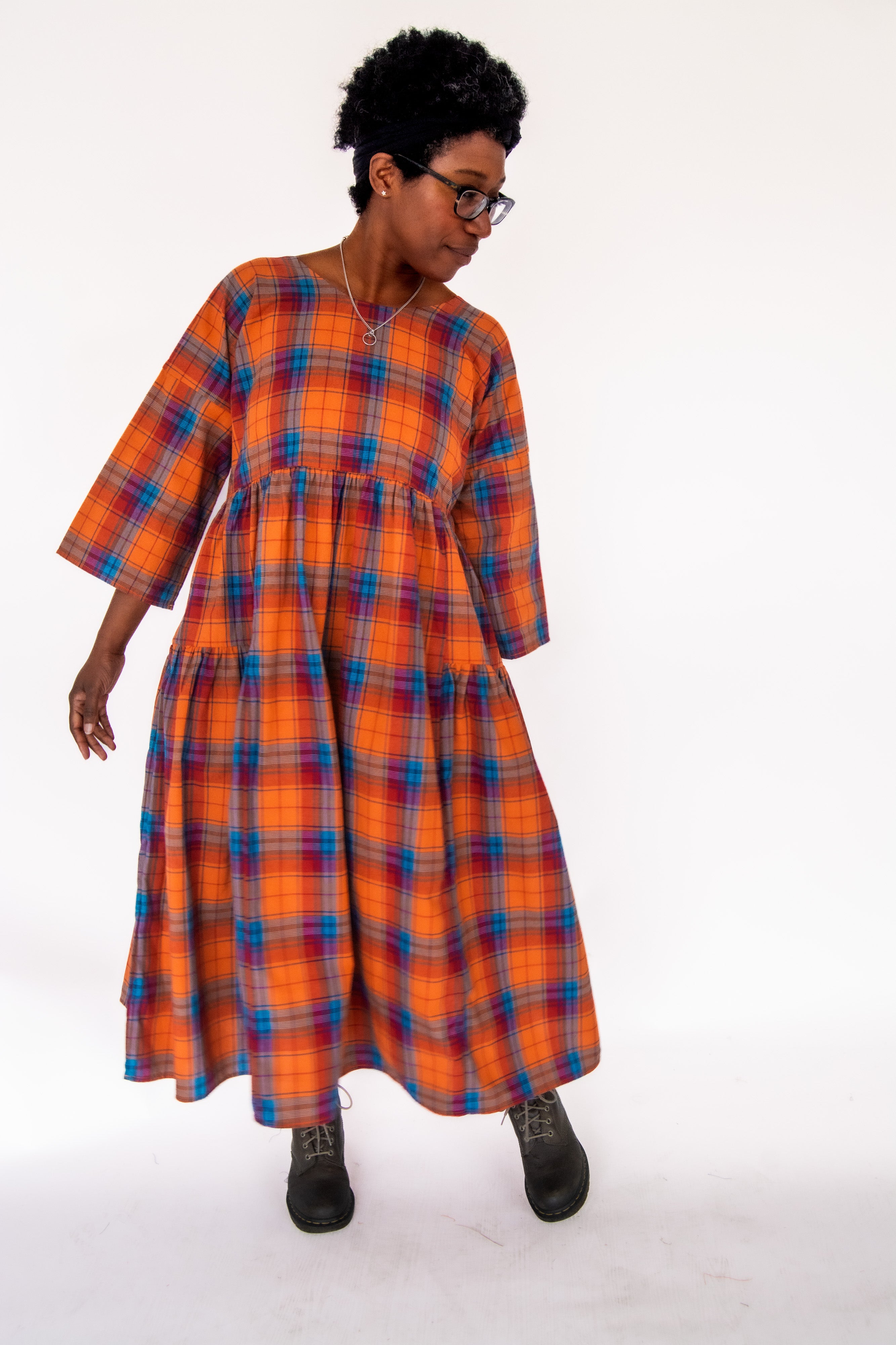 The Double Take Dress in Madras Cotton - pre-order - House of Flint