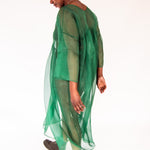 The Everything Dress in Forest Green Silk Organza - House of Flint