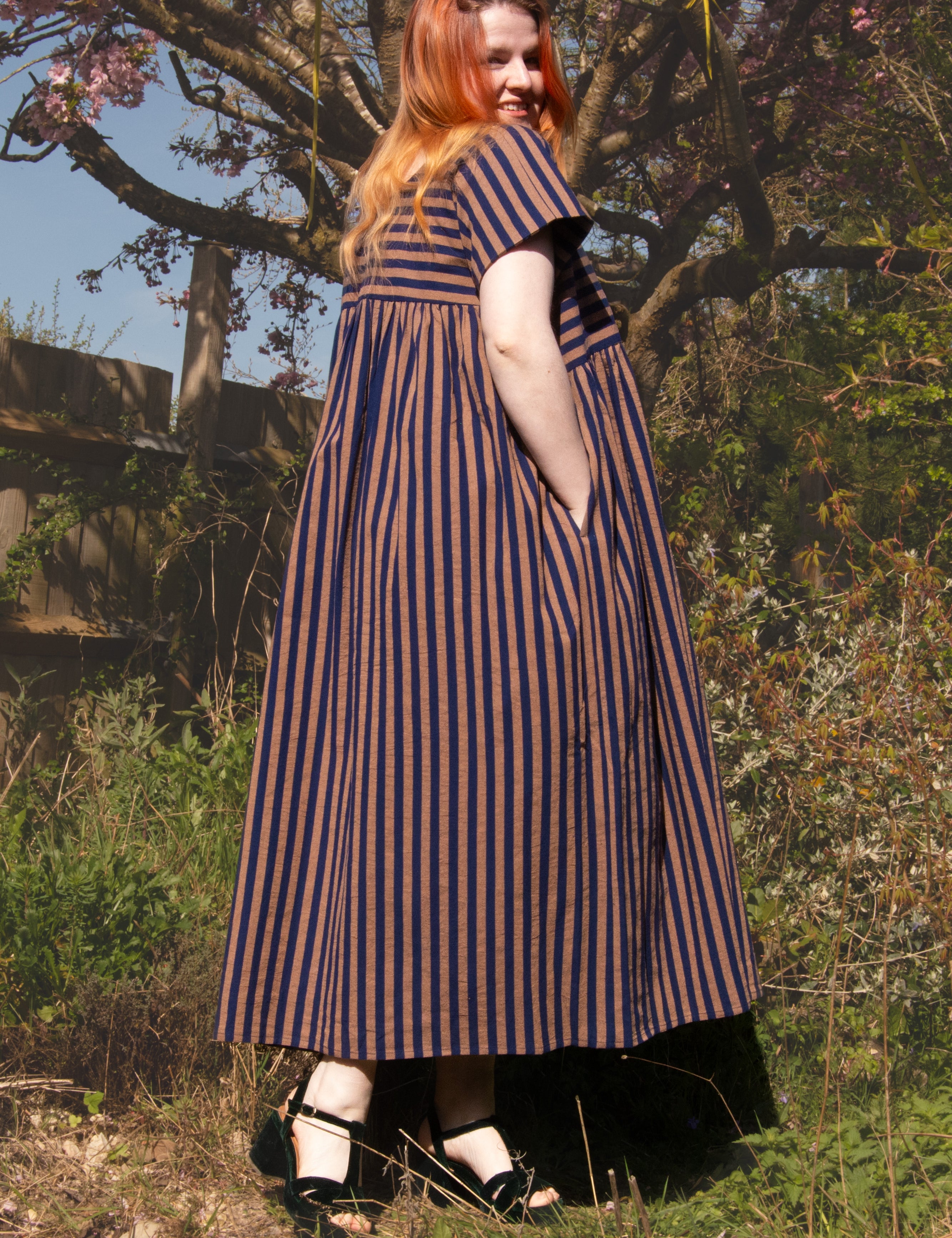 The Everything Dress in Navy stripe - House of Flint