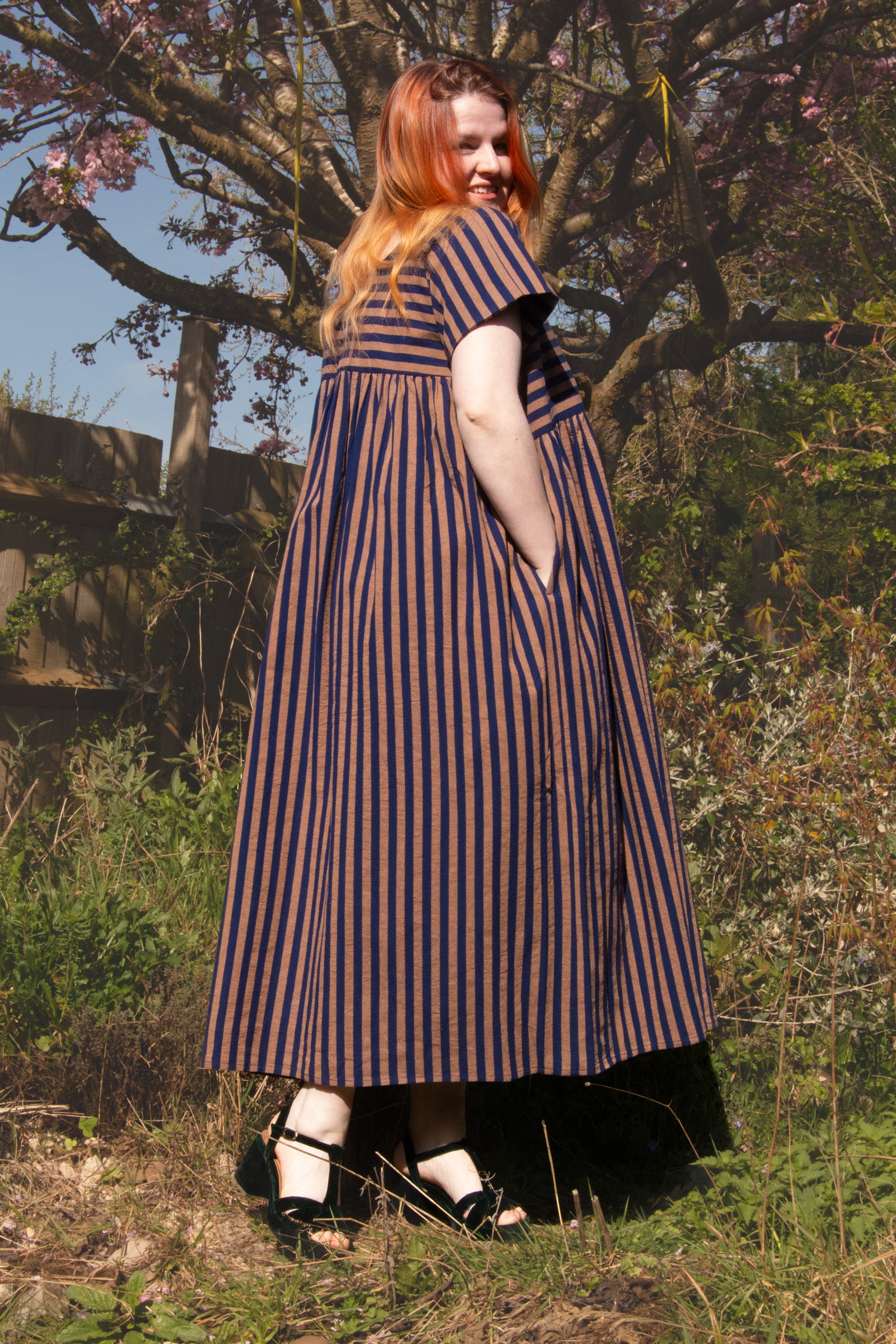 The Everything Dress in Navy stripe - House of Flint