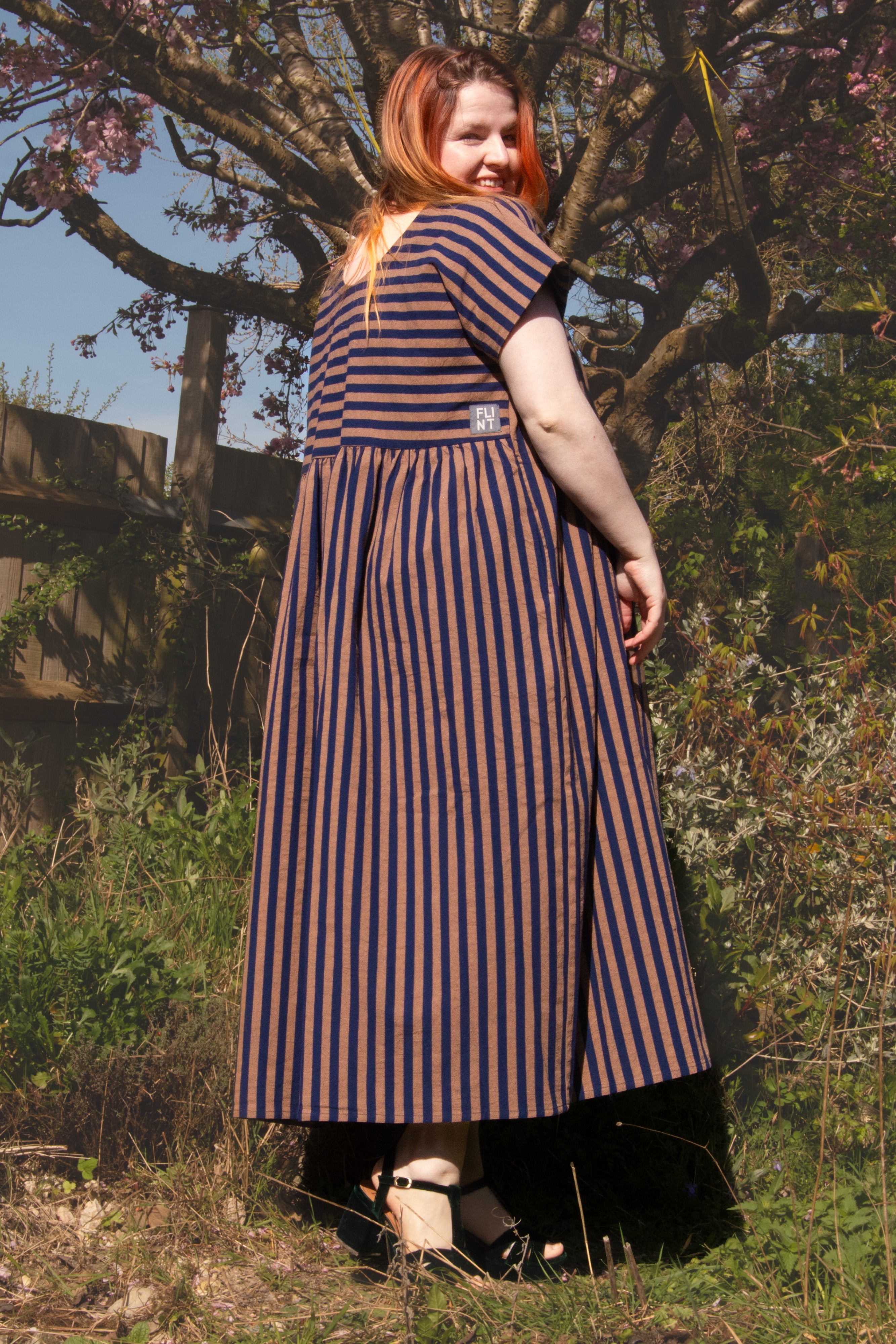 The Everything Dress in Navy stripe - House of Flint