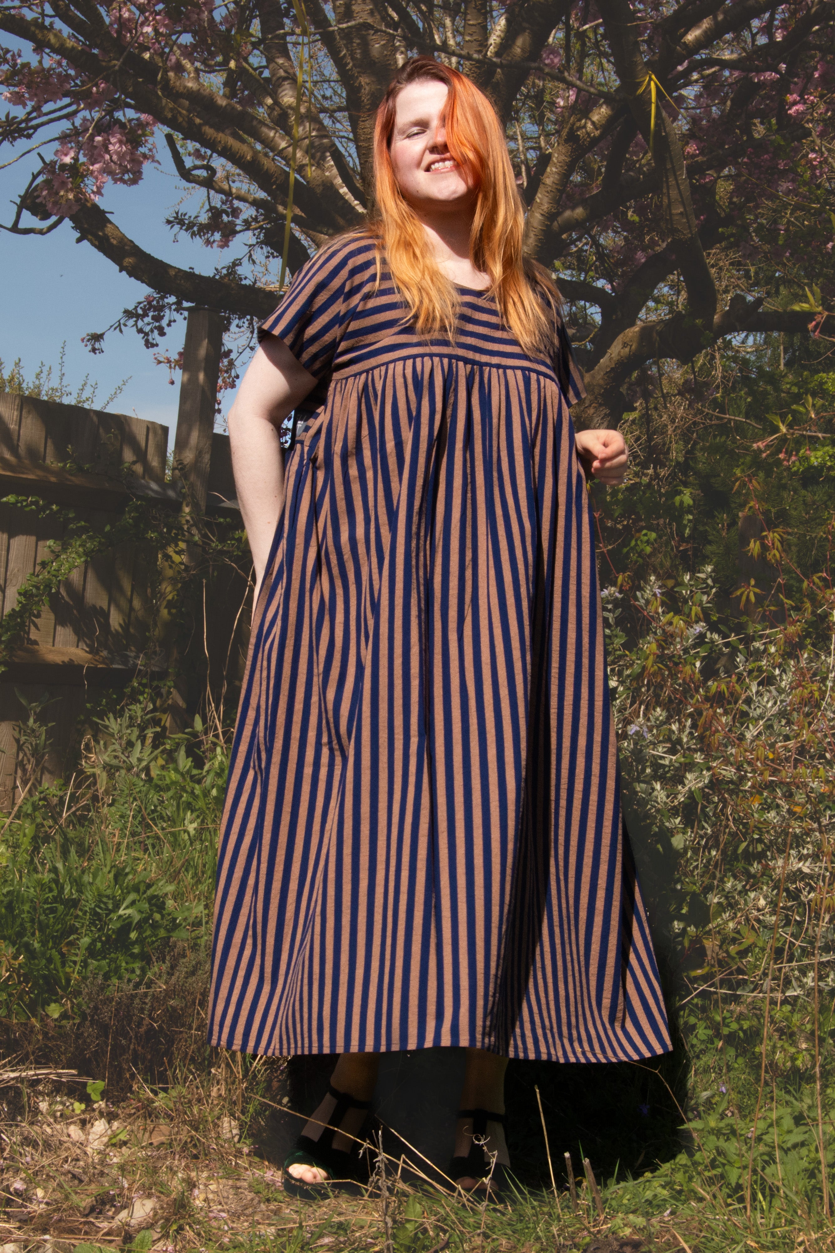 The Everything Dress in Navy stripe - House of Flint
