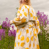 The Solstice Shirt in Lemons print double gauze - House of Flint