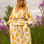 The Solstice Shirt in Lemons print double gauze - House of Flint
