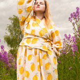 The Solstice Shirt in Lemons print double gauze - House of Flint
