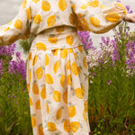 The Solstice Shirt in Lemons print double gauze - House of Flint