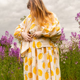 The Solstice Shirt in Lemons print double gauze - House of Flint