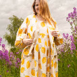 The Solstice Shirt in Lemons print double gauze - House of Flint