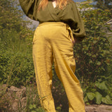 The Avery Trousers in Lemon curd