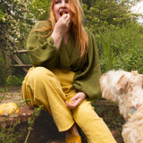 The Avery Trousers in Lemon curd