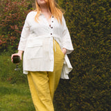 The Avery Trousers in Lemon curd