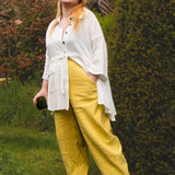 The Avery Trousers in Lemon curd