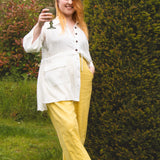 The Avery Trousers in Lemon curd