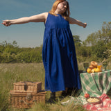 The Garden Dress - Blueberry linen