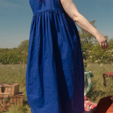 The Garden Dress - Blueberry linen
