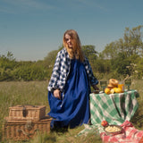 The Garden Dress - Blueberry linen