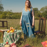 The Garden Dress - Cornflower cotton chambray