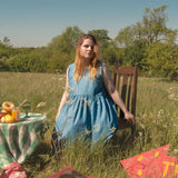 The Garden Dress - Cornflower cotton chambray