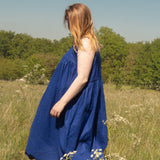 The Garden Dress - Blueberry linen