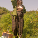 The Avery Trousers in Chocolate chia check