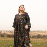 The Everything Dress in Floral Needlecord