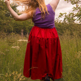 The One-of-a-Kind Skirt - Red Linen